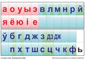 Лента букв белорусского языка